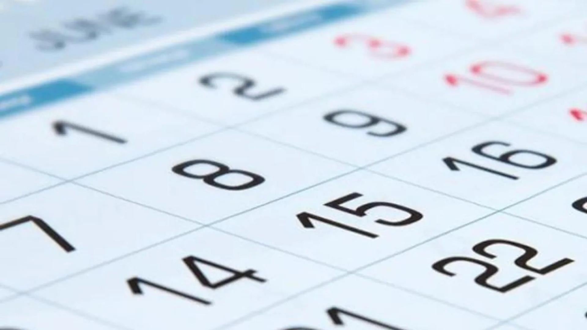 These are the dates of all public holidays and long 'bridge' weekends